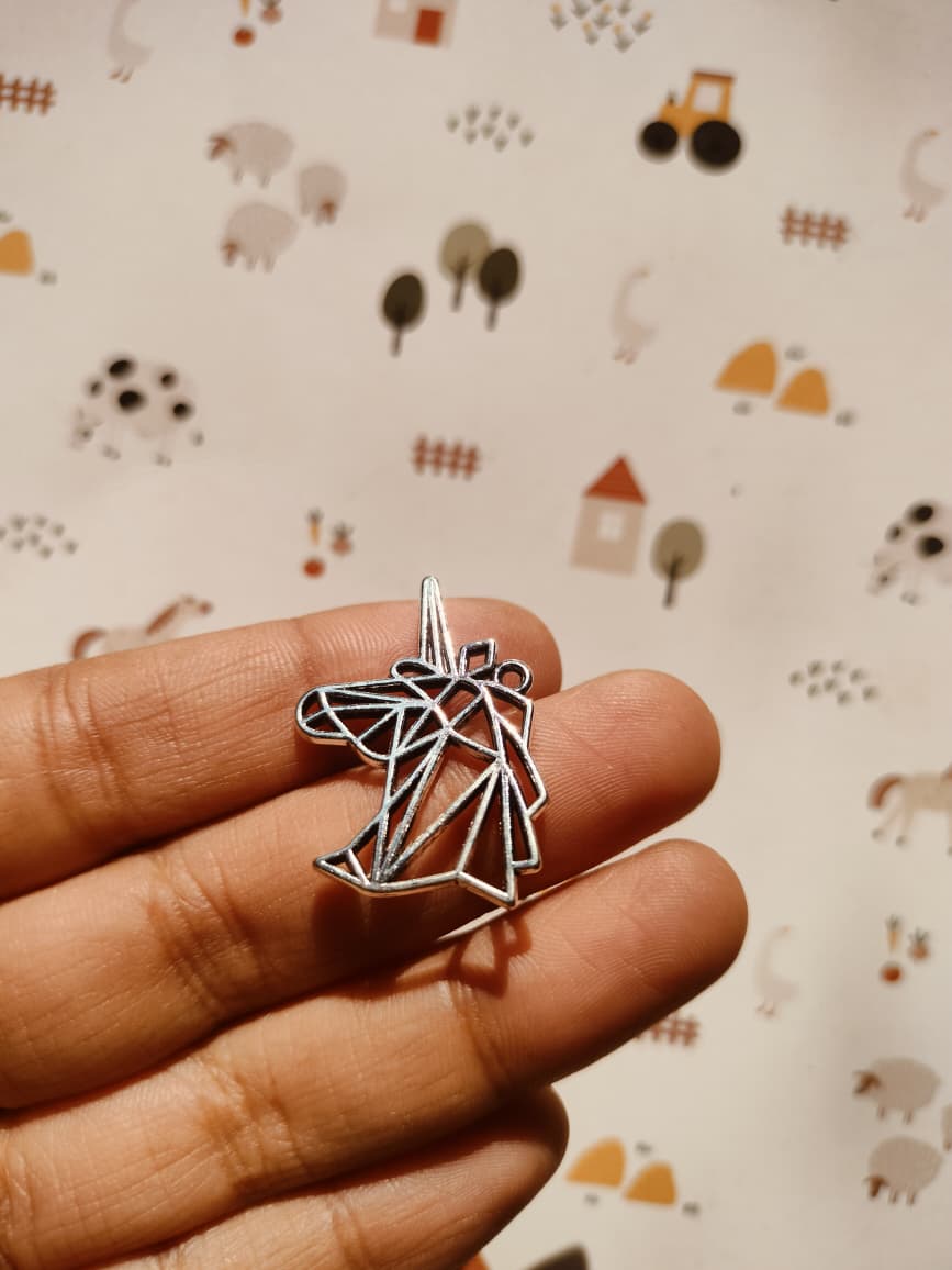 Unicorn Charm | 28*20 mm | Resin Alloy Jewelry Making | 1PC