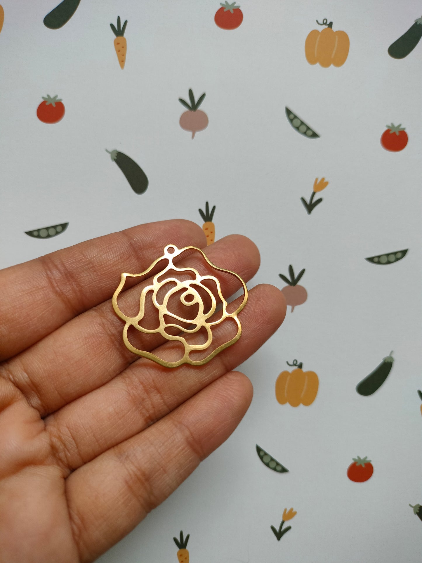 Charm Rose Brass