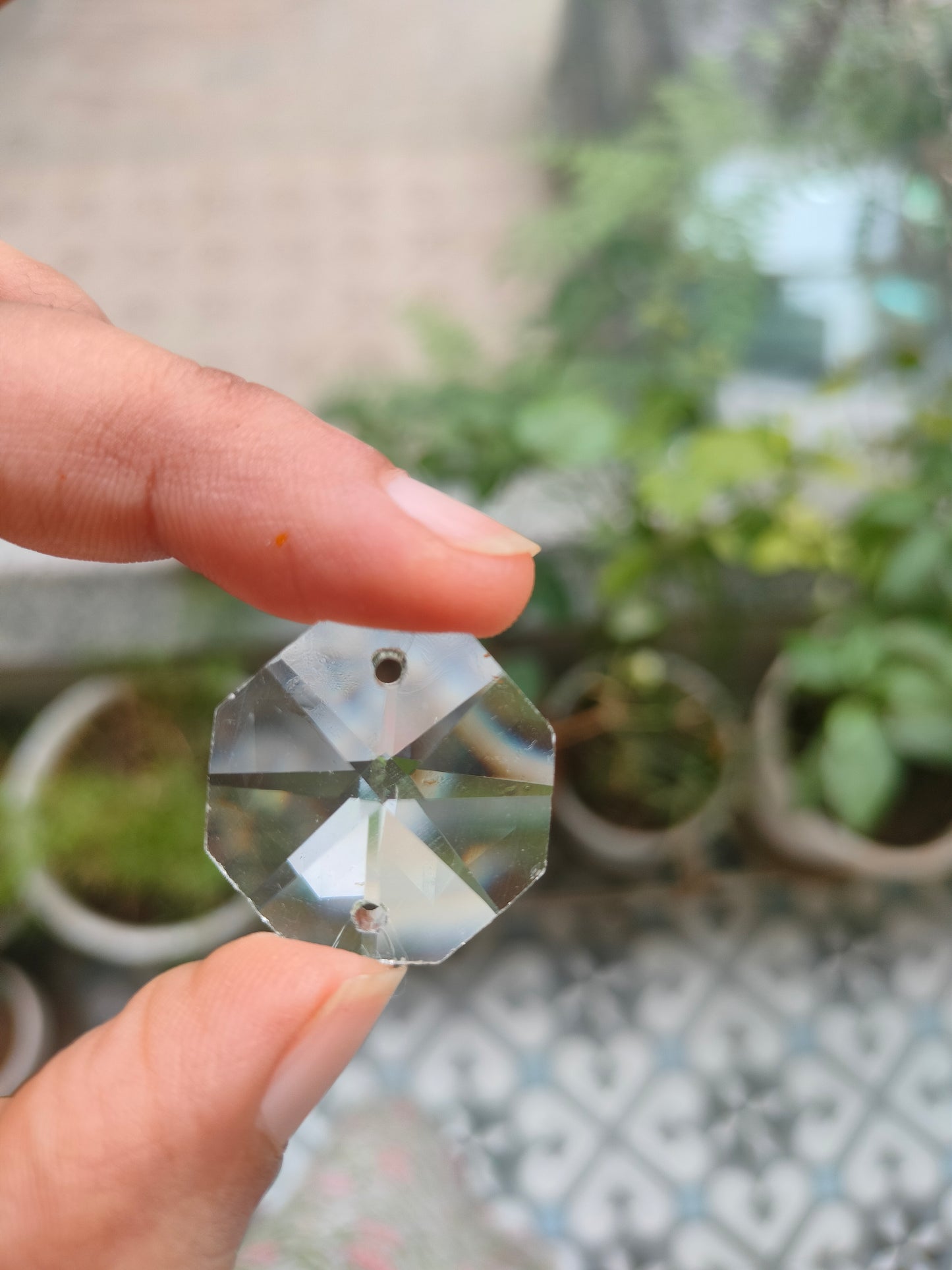 Octagon Glass Crystal