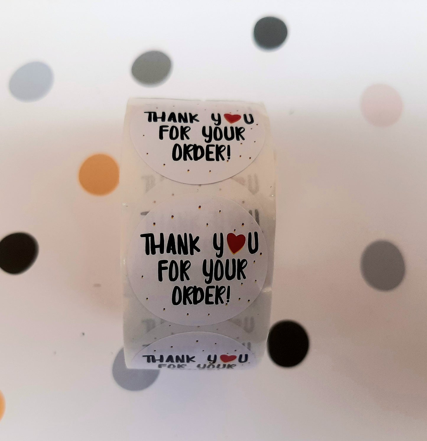 Thank you sticker Round TY18 - 1 inch