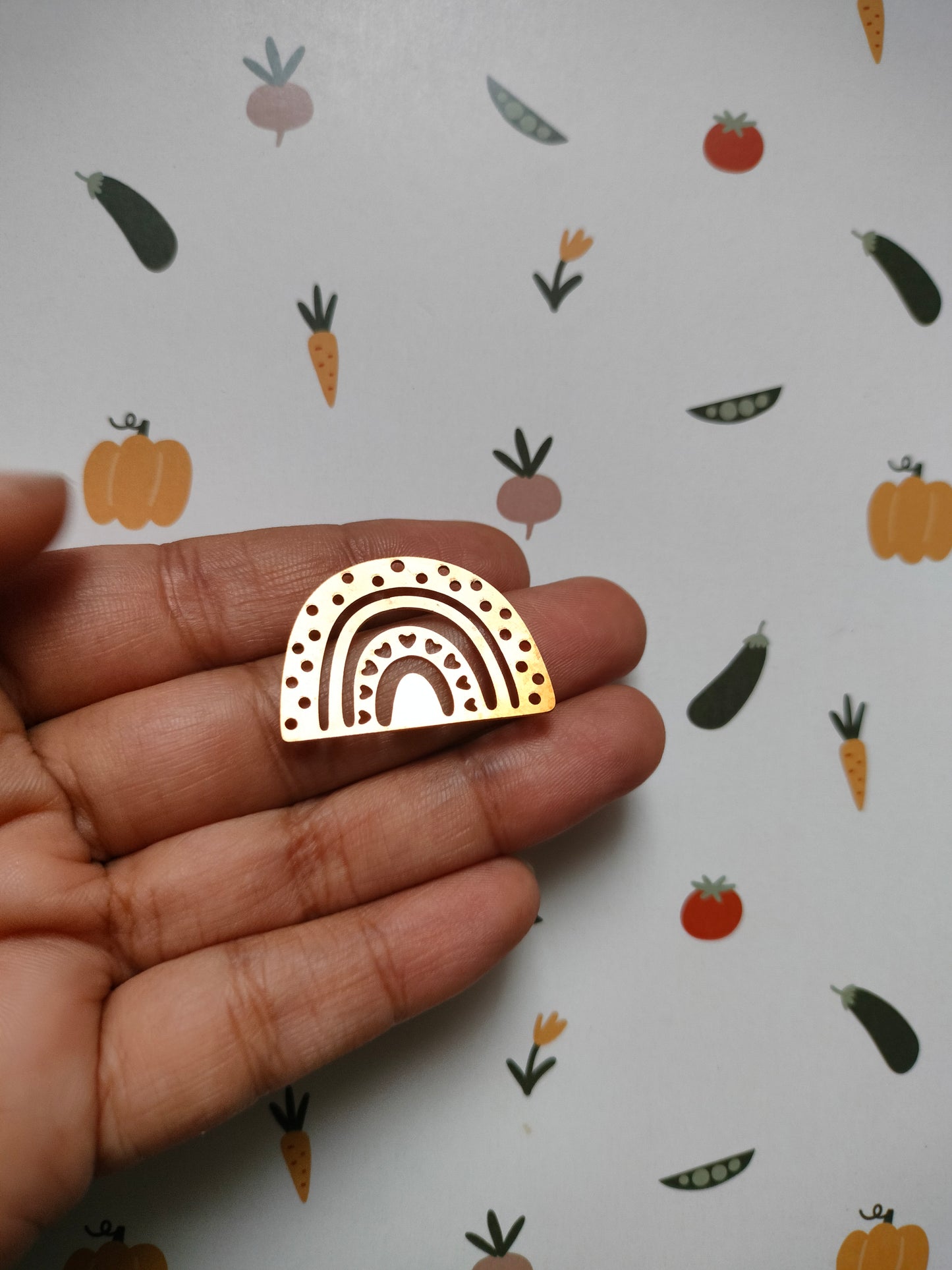 Charm Rainbow Cloud Brass Design 2