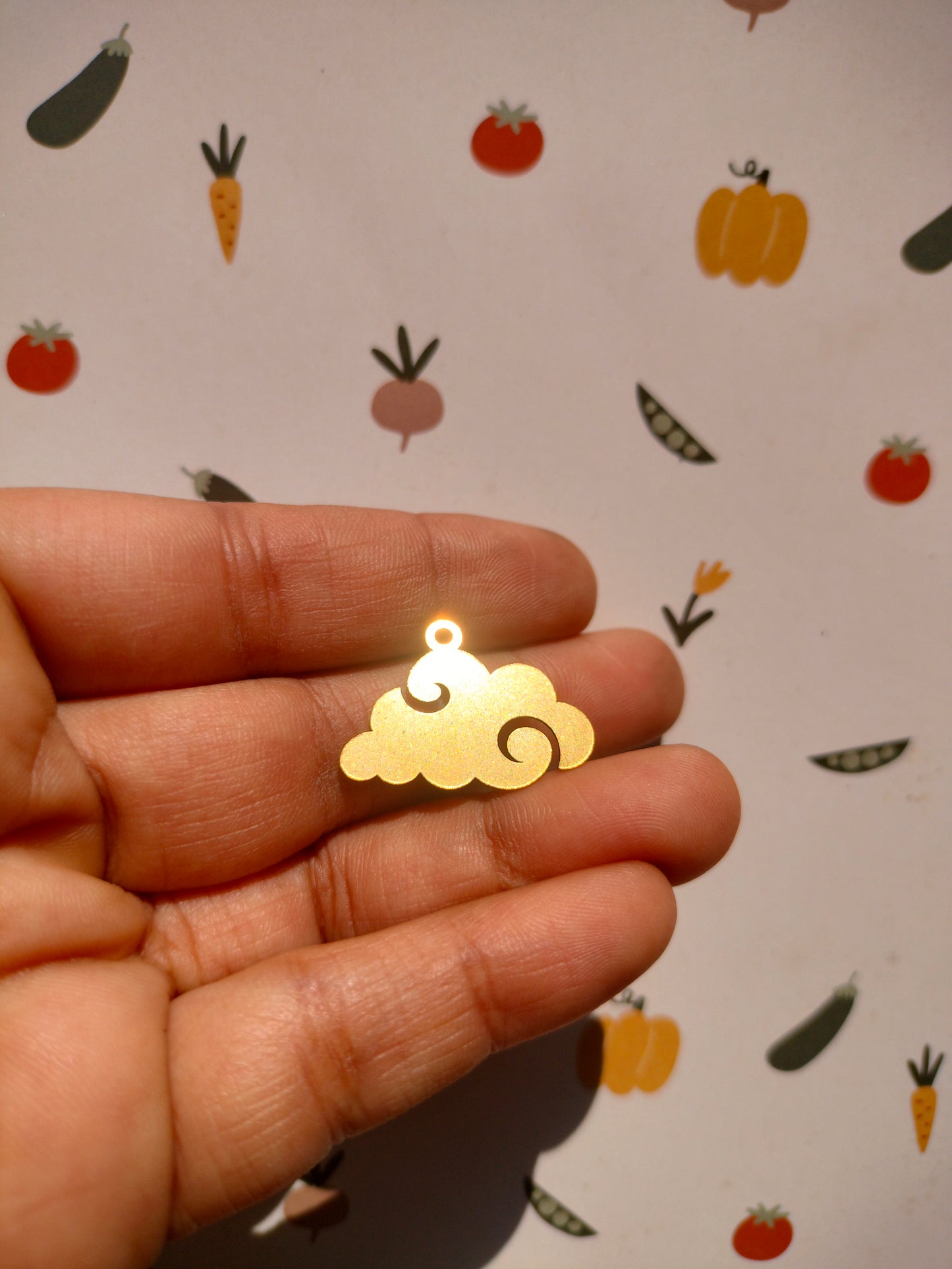 Cloud Earring Charm, Cloud Pendant, Wind Cloud Charm, Cloud Necklace