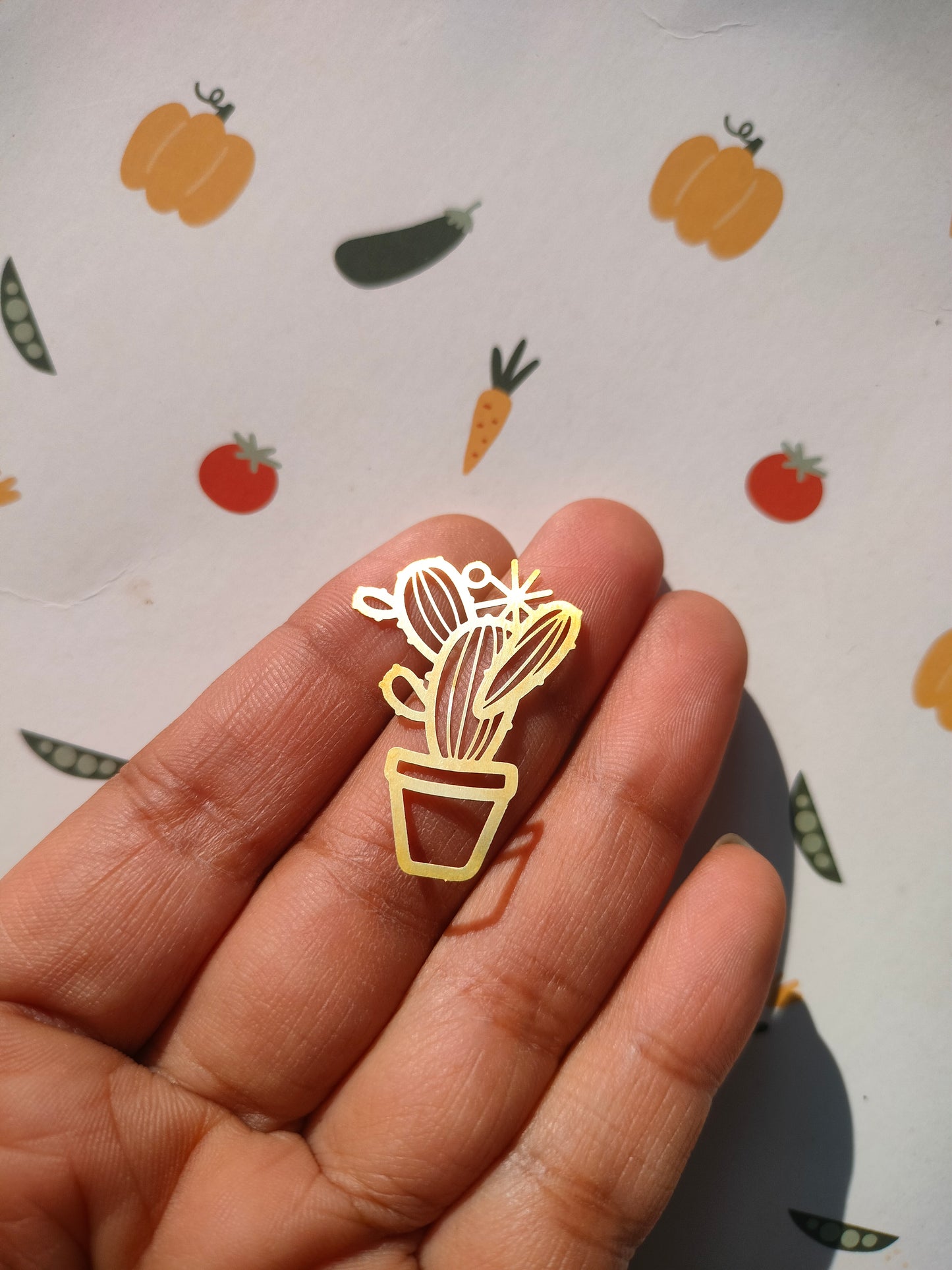 Cactus Charm, Potted Plant Pendant