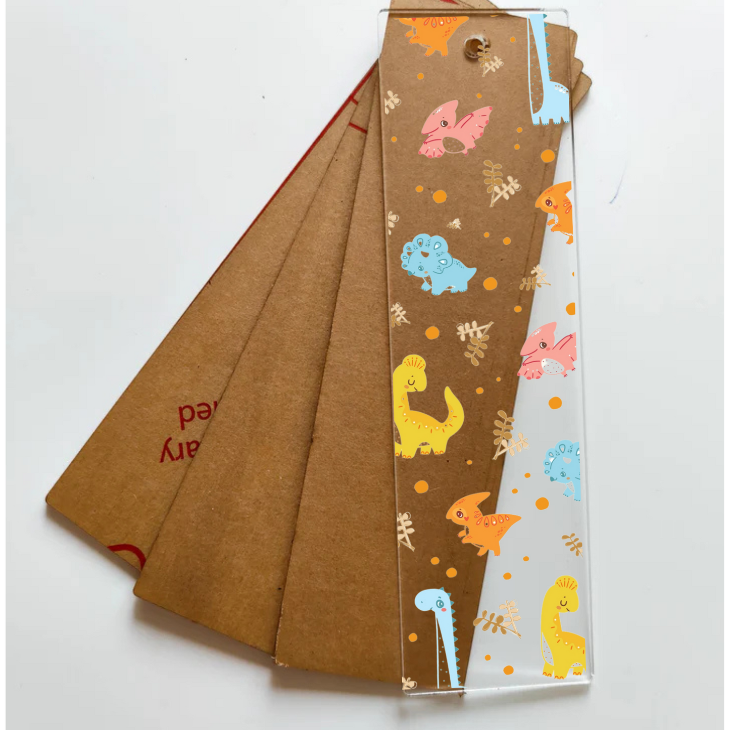 Book Mark Sticker - Dino