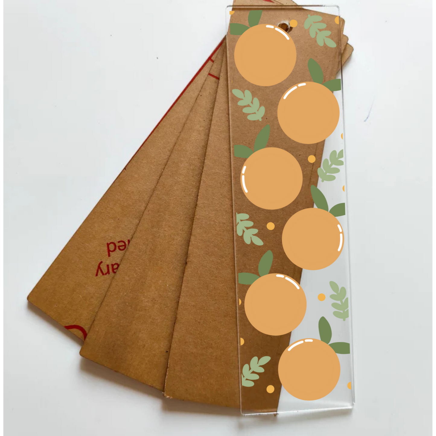 Book Mark Sticker - Oranges