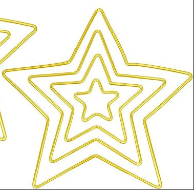 Suncatcher Frames Golden - Premium quality - Star 1 Pc