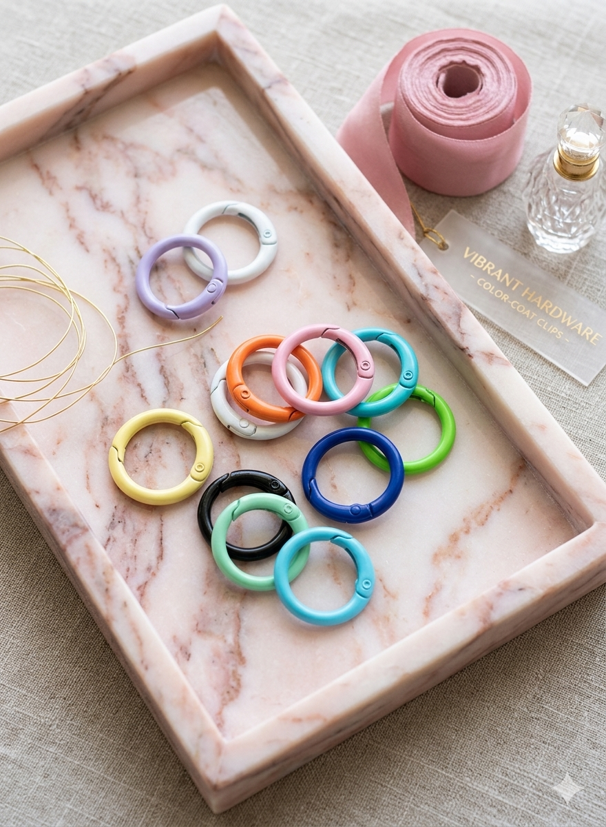 Multi-colored Round spring snap ring 23 mm – The Crimson Store