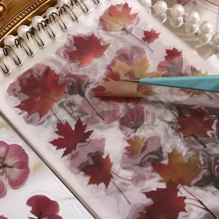Flower Sticker Book Flowers and Leaves Sticker Book – The Crimson Store
