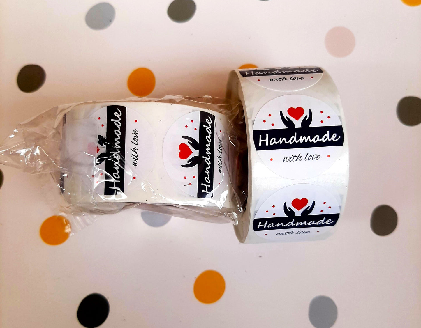 HandMade with Love Sticker - 1 inch