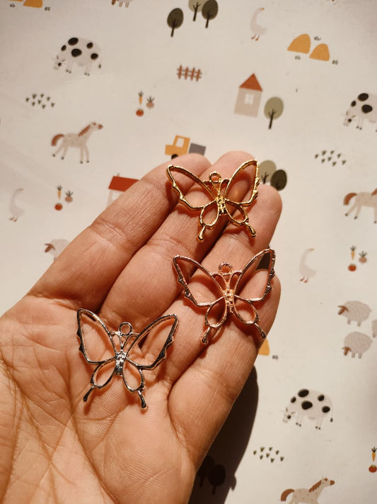 Butterfly Alloy Charm | Resin Jewelry Charm