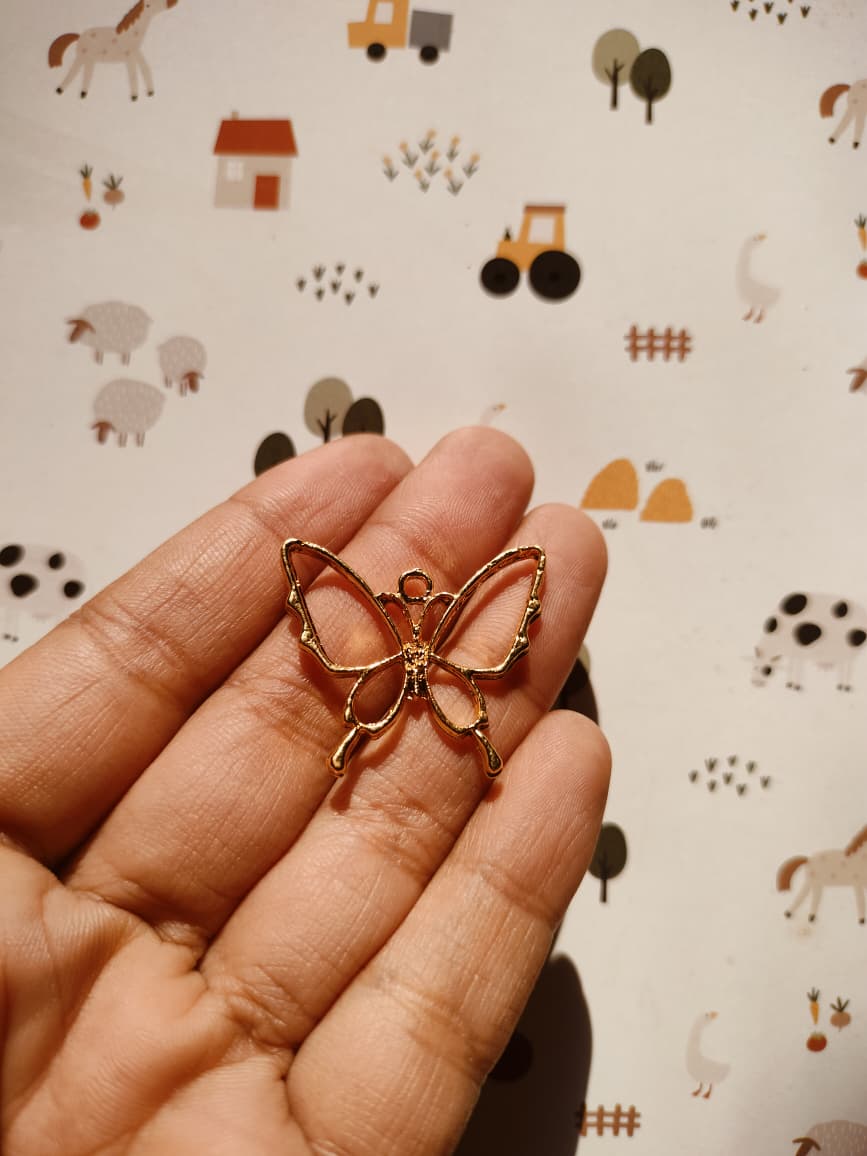 Butterfly Alloy Charm | Resin Jewelry Charm