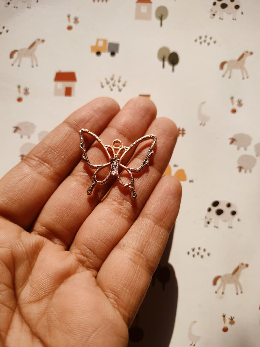 Butterfly Alloy Charm | Resin Jewelry Charm