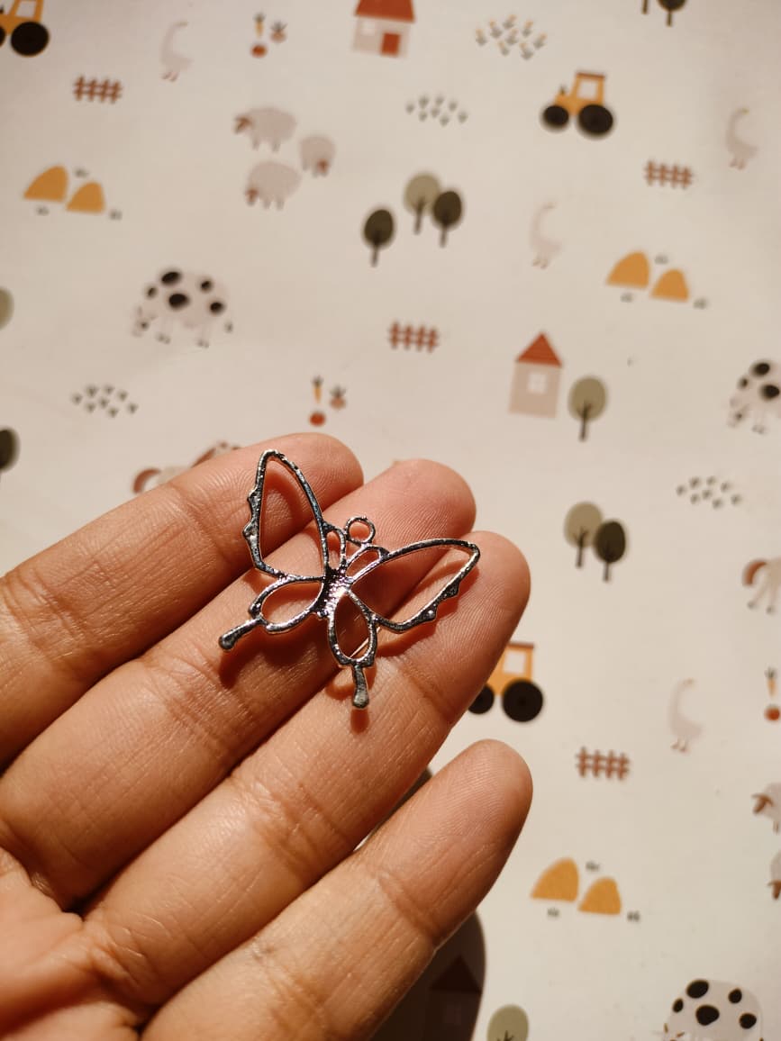 Butterfly Alloy Charm | Resin Jewelry Charm
