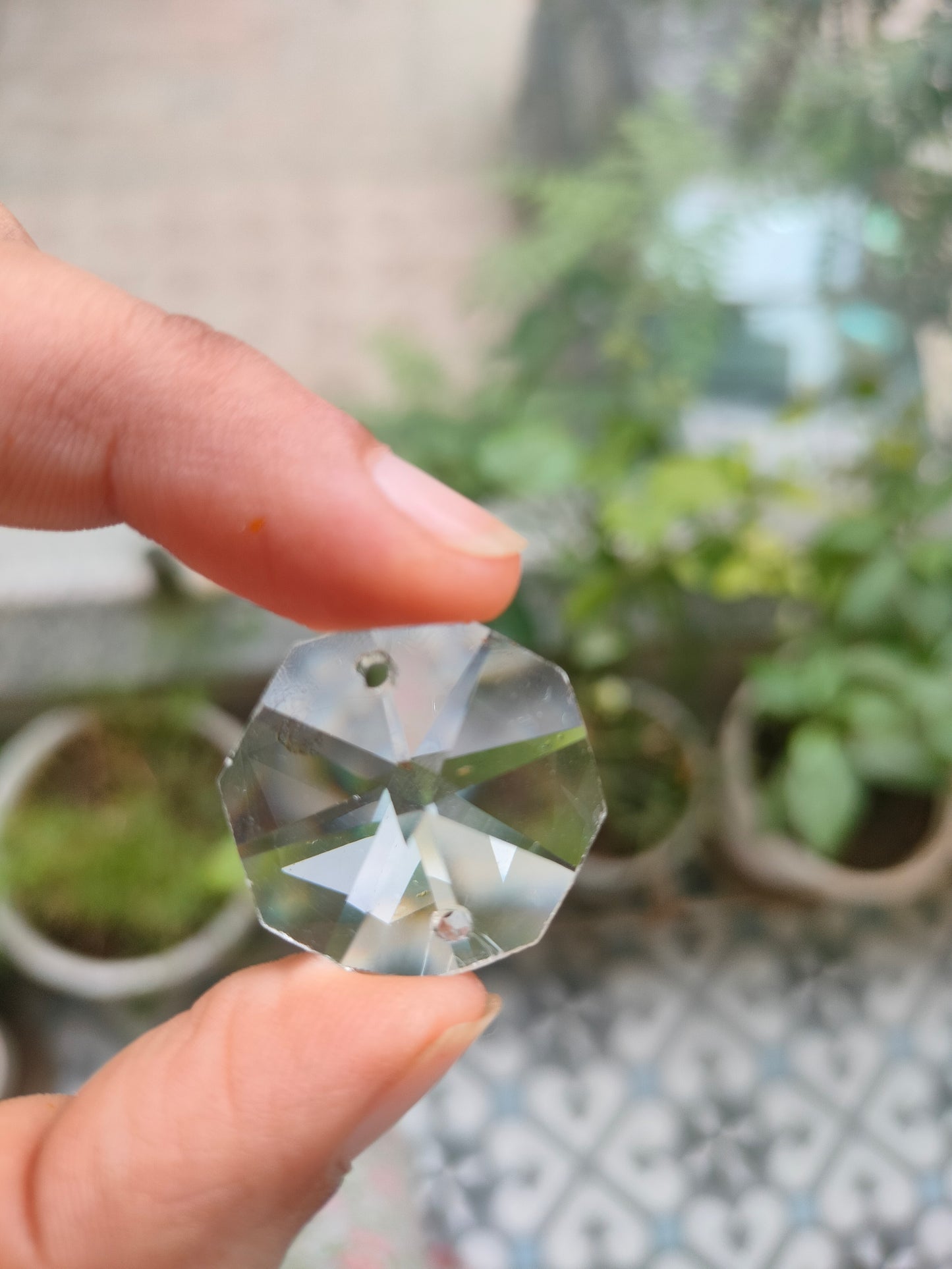 Octagon Glass Crystal