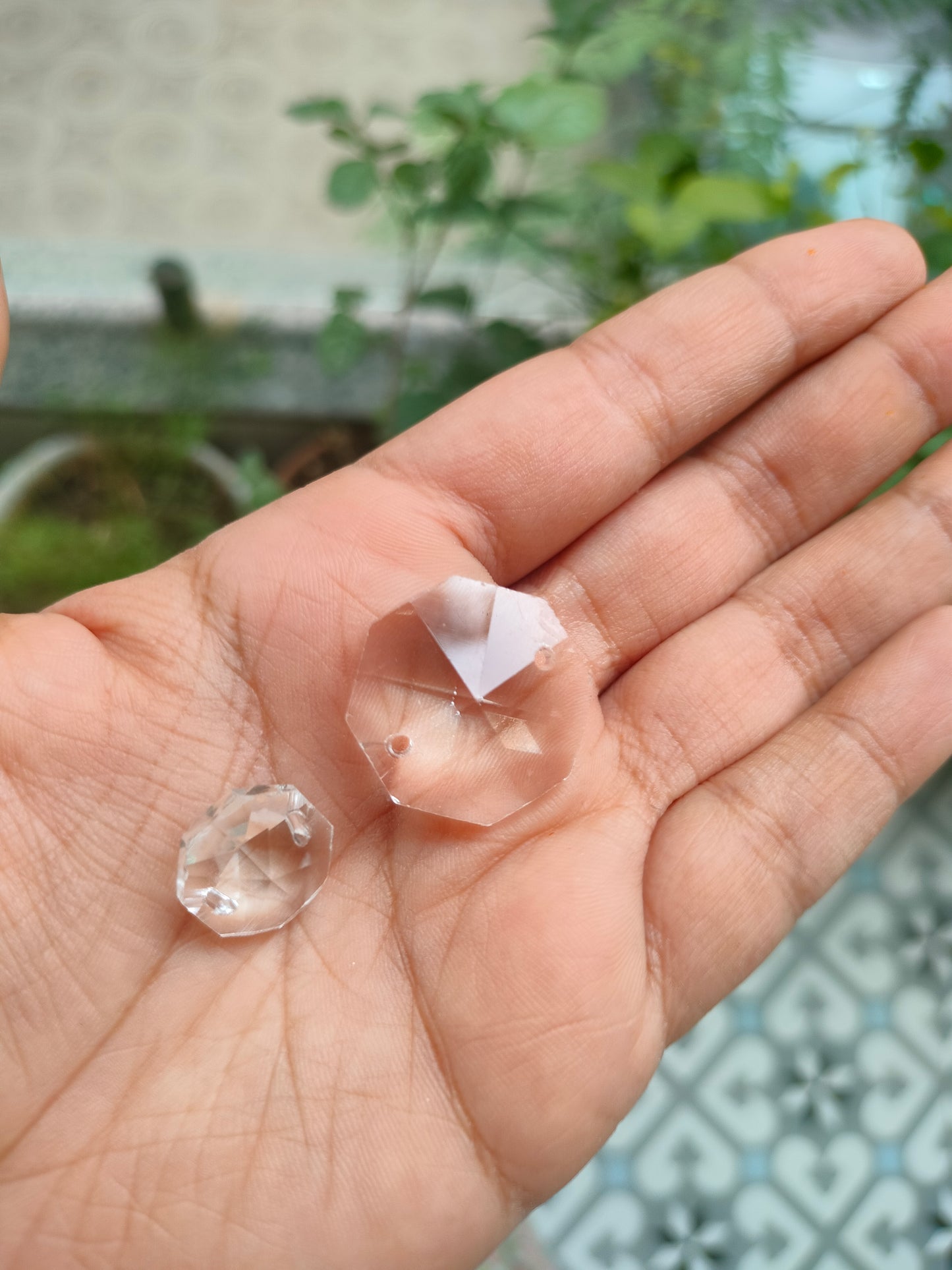 Octagon Glass Crystal