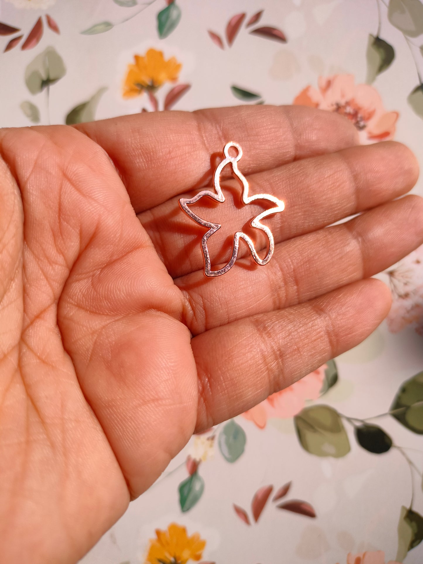 Starfish Open Bezel | 28*22 mm |Pendant | Alloy Jewelry Making