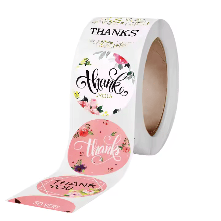 Thank you sticker Round TY27 - 1 inch