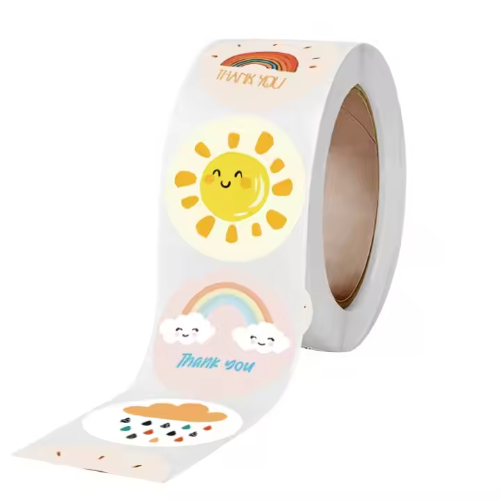 Thank you sticker Round TY28 - 1 inch