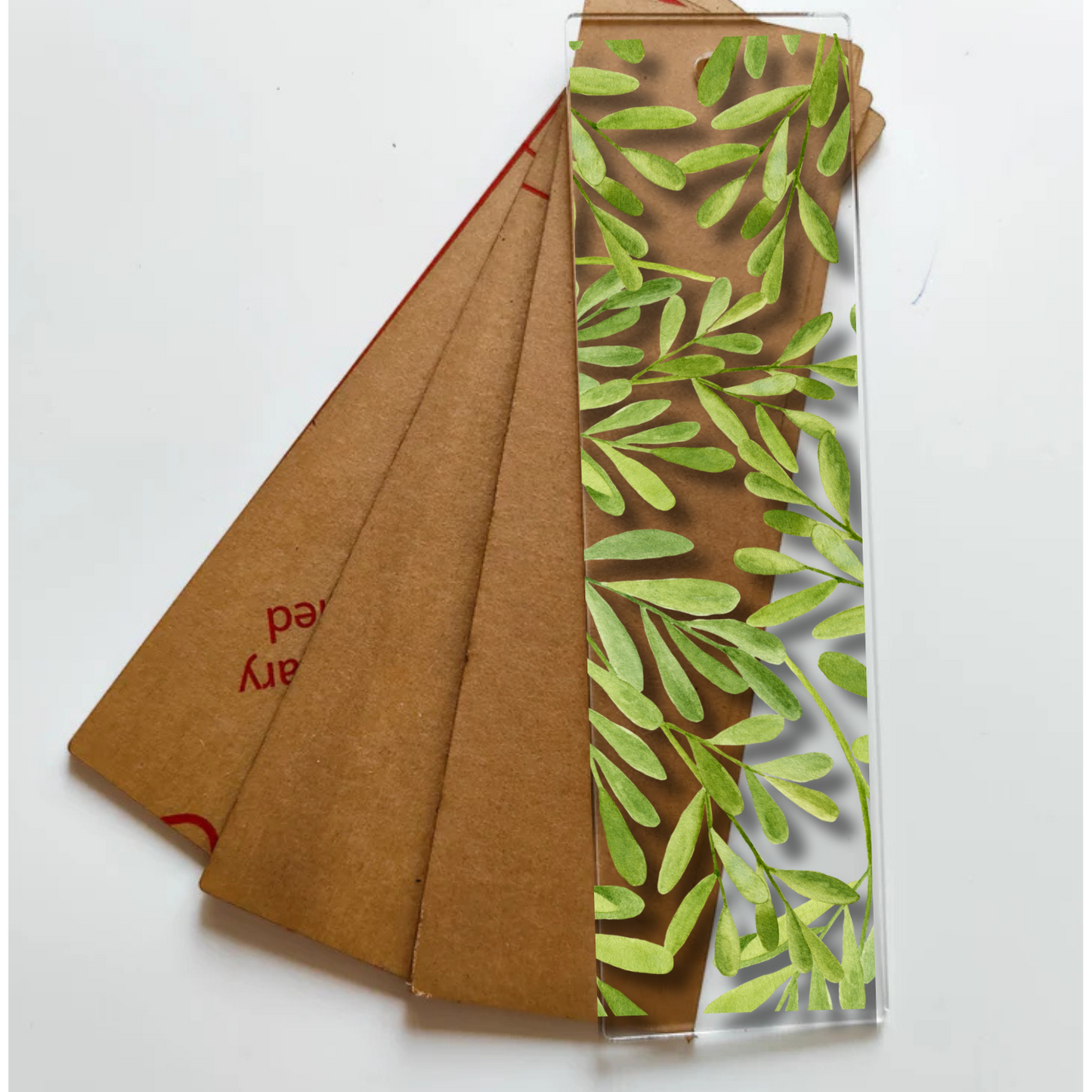 Book Mark Sticker - Leaves 2