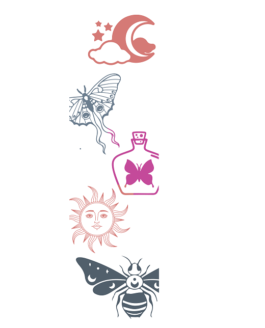 Book Mark Sticker - Witches