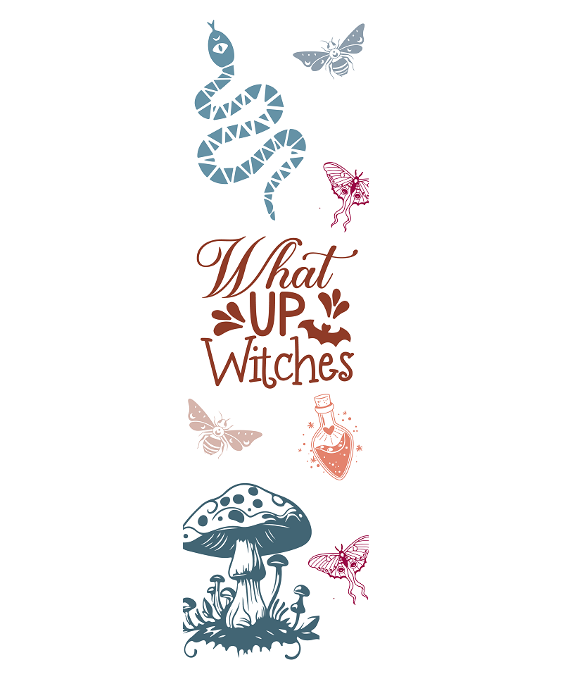 Book Mark Sticker - Whats up Witches