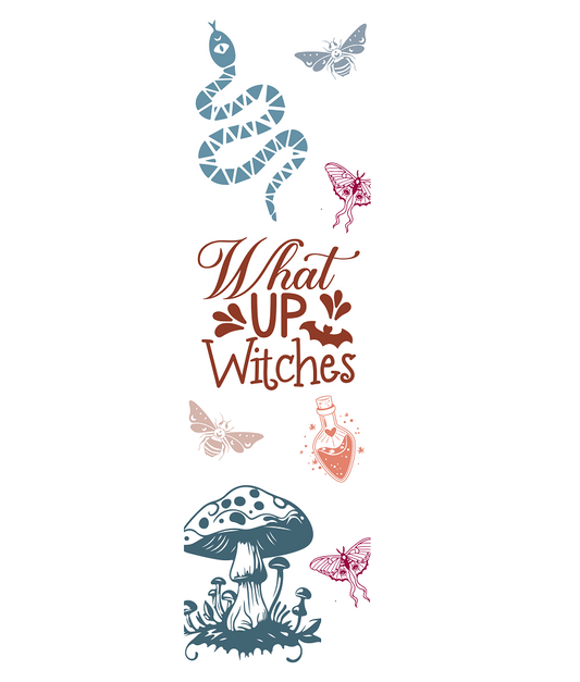 Book Mark Sticker - Whats up Witches