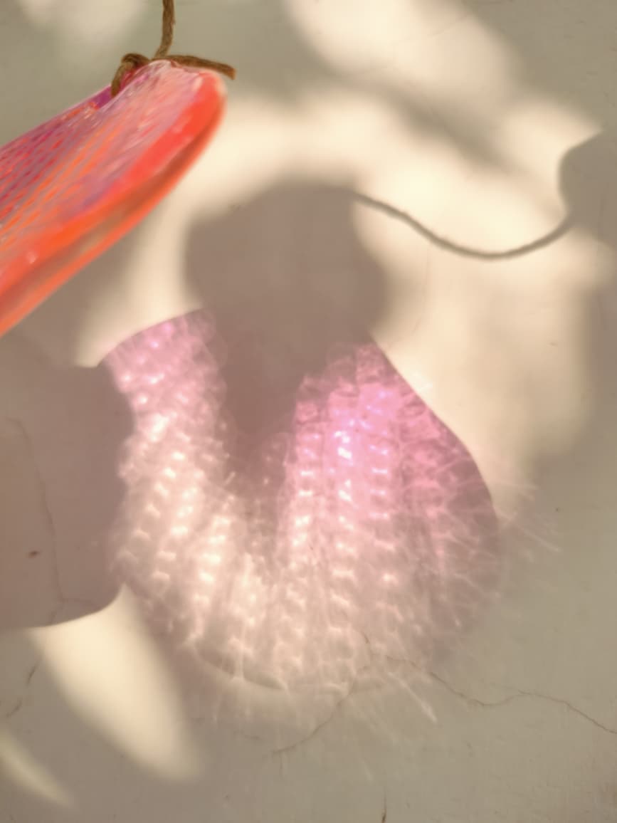 Sea Shell Stained Sea Glass Windchime Garden Decor