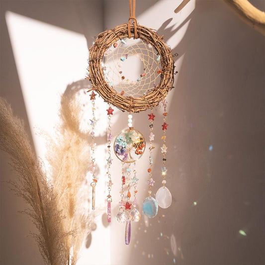 Crystal Agate Slice Dreamy MoonCatcher