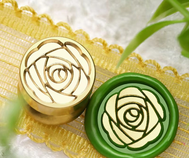 Rose 2 Mini Wax Seal - 15x15 mm