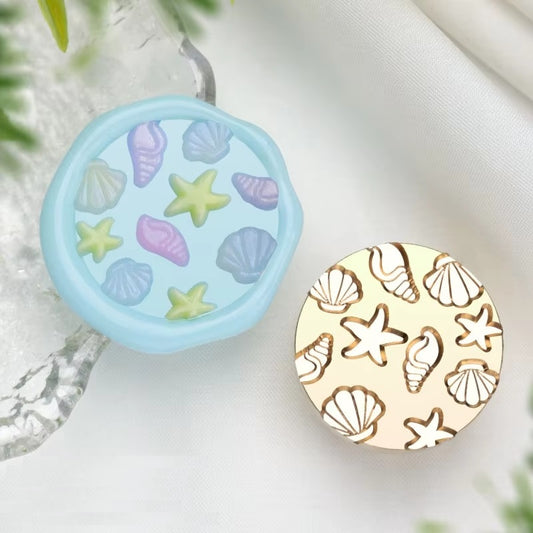 Shell Ocean Wax Seal - 25x25 mm
