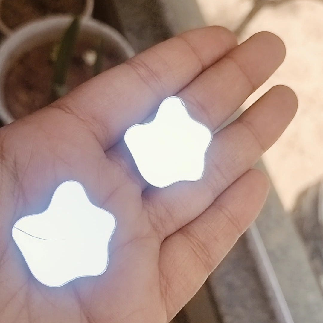 Irregular Acrylic Mirror Cutout 25 mm (Set of 50 pc)