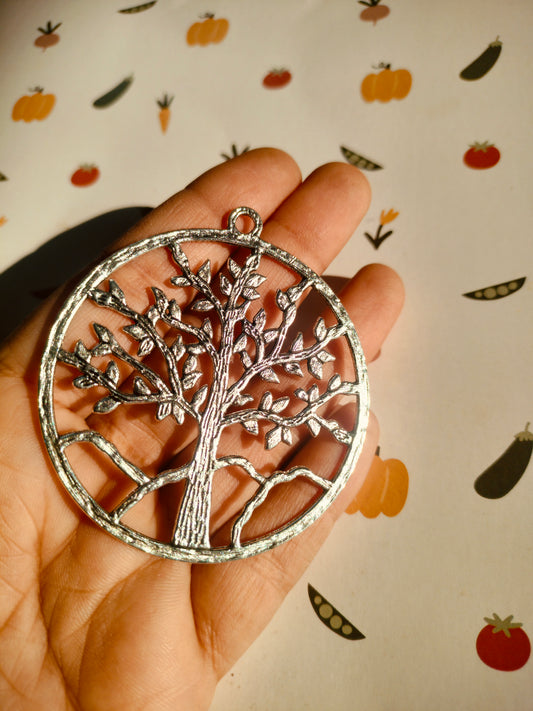 Tree of Life Alloy charm Large Silver|Pendant Charm| Resin Alloy Jewelry Making