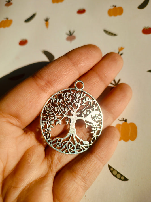 Tree of Life Alloy charm Medium Large Silver|Pendant Charm| Resin Alloy Jewelry Making