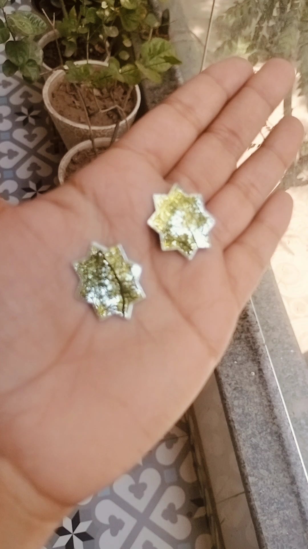 Mandala Acrylic Mirror Cutout 25 mm (Set of 50 pc)