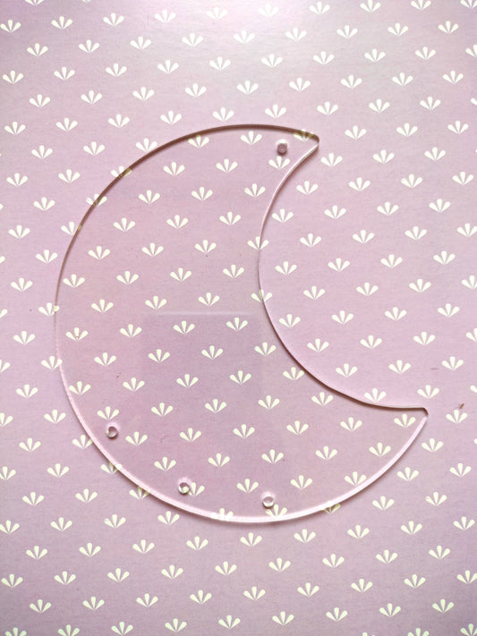 Moon | Blank Cutout Acrylic Frame Base | 5 inches
