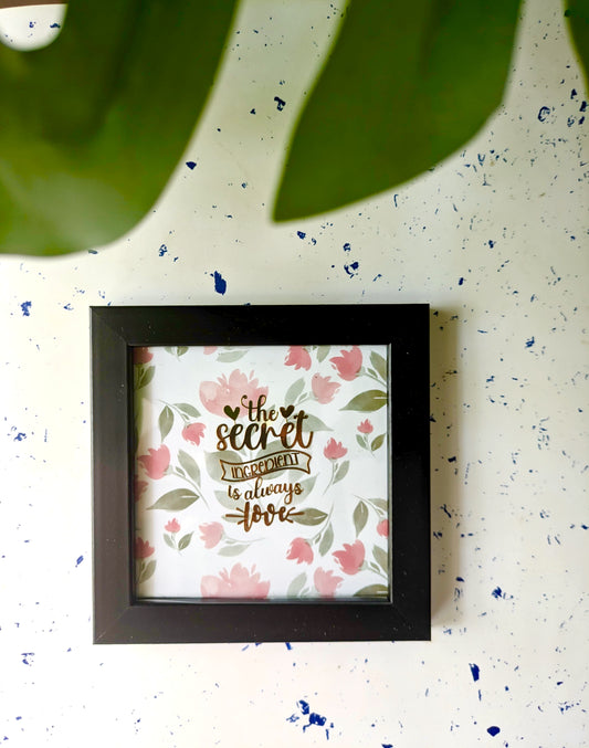 Secret Ingredient Photo Frame Black