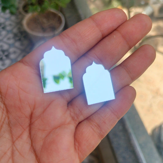 Jharokha Acrylic Mirror Cutout 25 mm (Set of 50 pc)