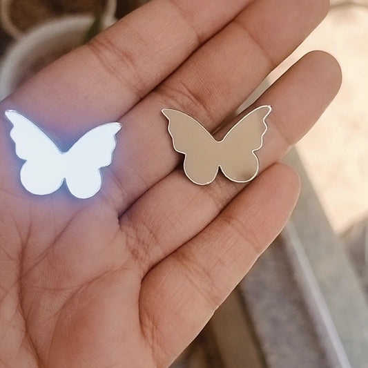Butterfly Acrylic Mirror Cutout 25 mm (Set of 50 pc)