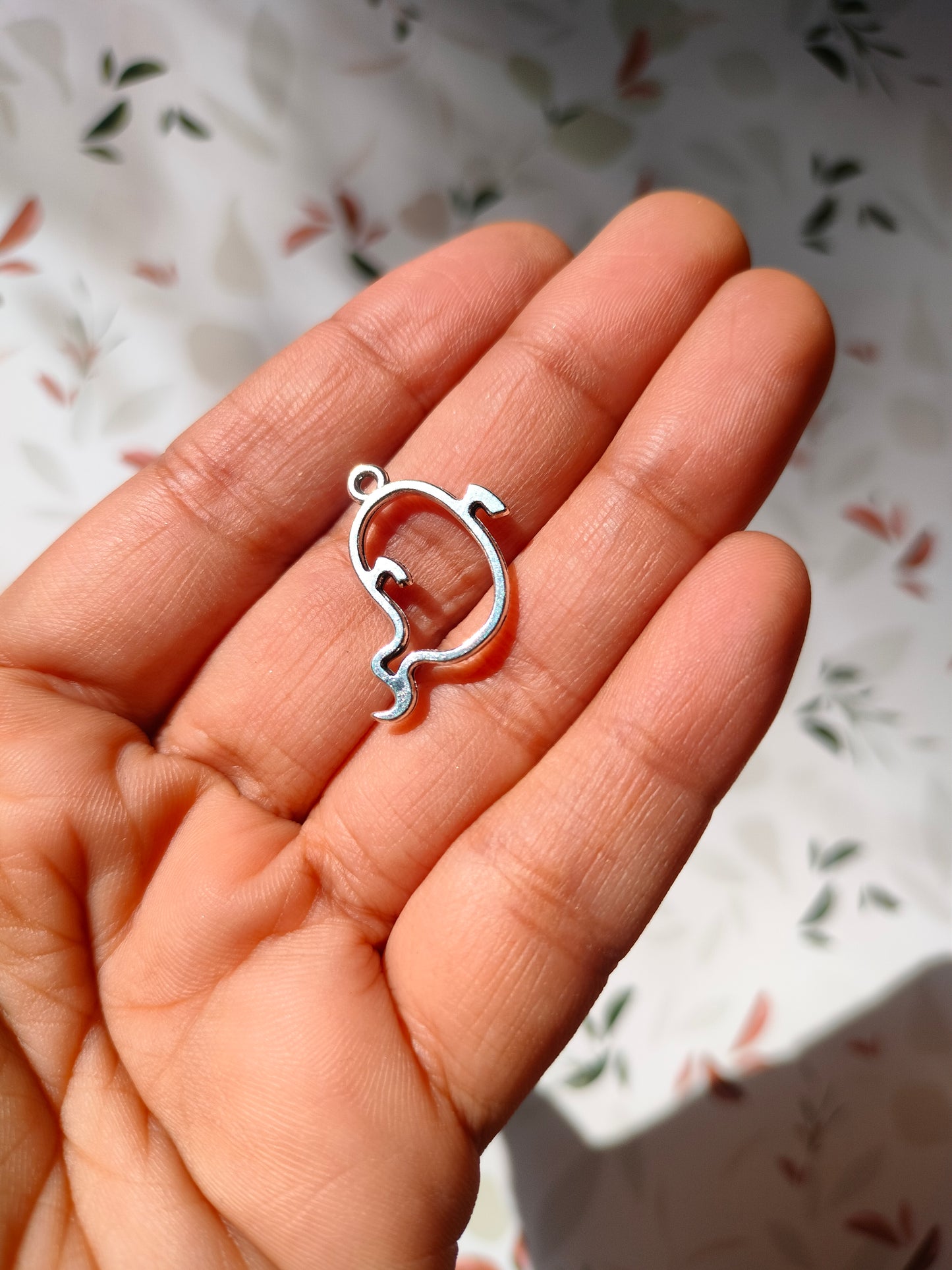 Cute Ghost Bezel | 23*14 mm |Pendant Charm| Resin Alloy Jewelry Making