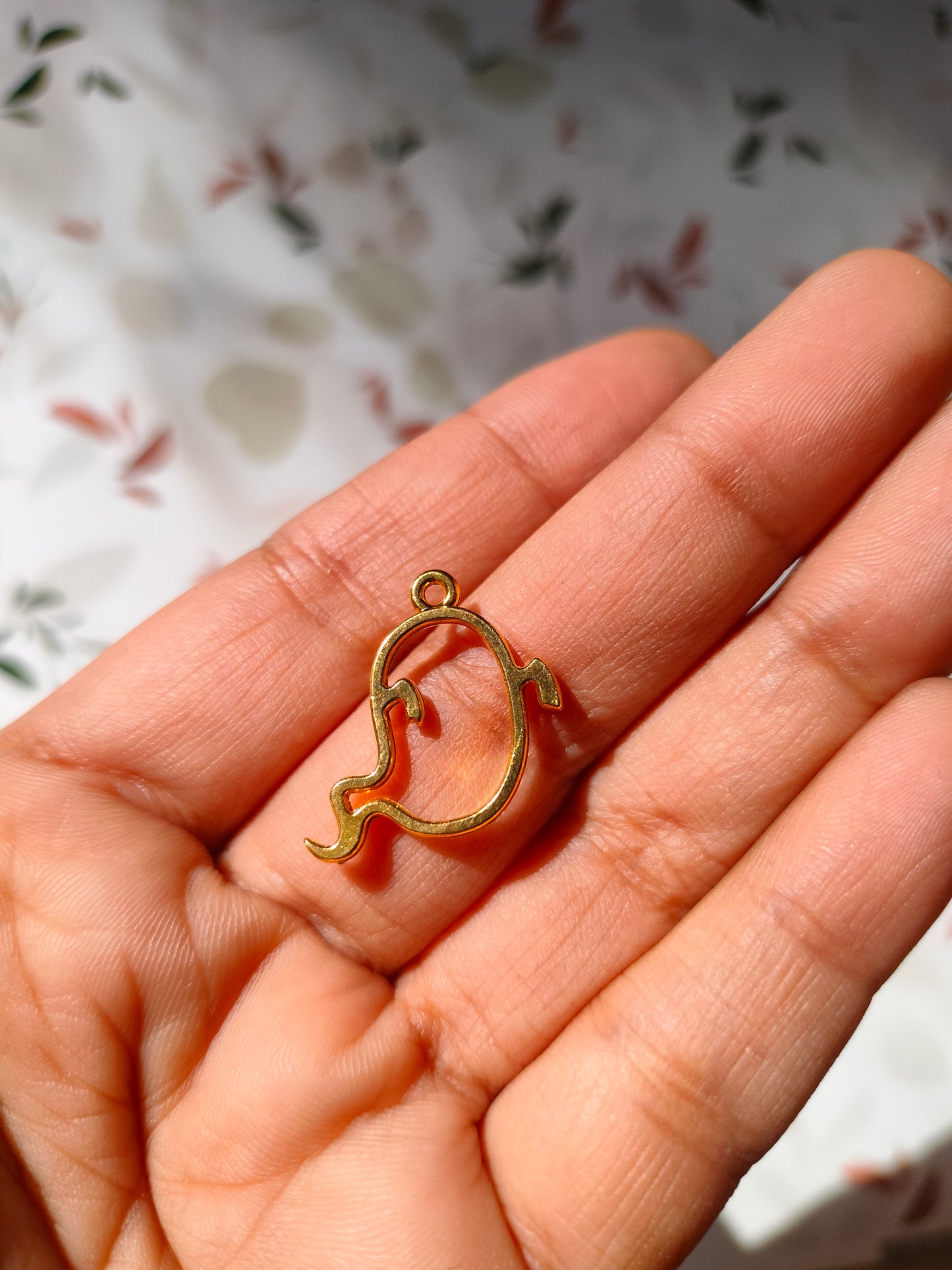 Cute Ghost Bezel | 23*14 mm |Pendant Charm| Resin Alloy Jewelry Making