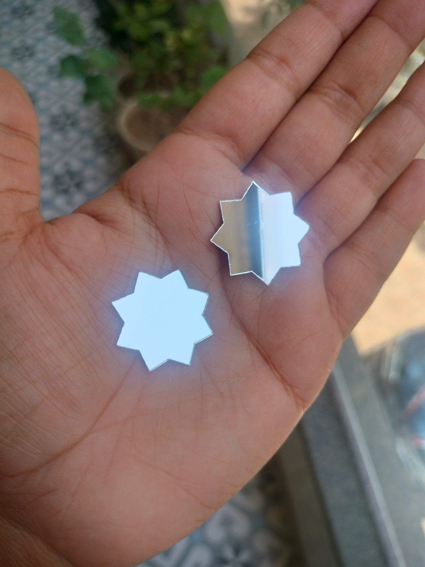 Mandala Acrylic Mirror Cutout 25 mm (Set of 50 pc)