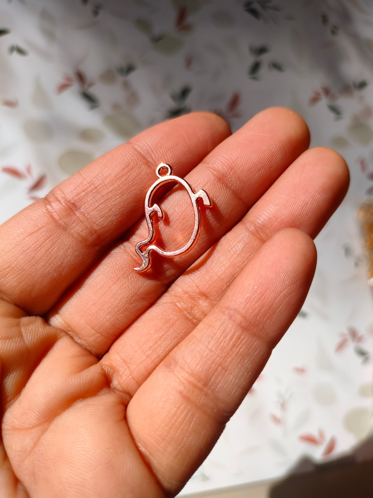 Cute Ghost Bezel | 23*14 mm |Pendant Charm| Resin Alloy Jewelry Making