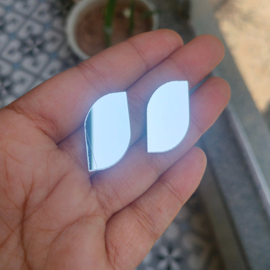 Leaf 2 Acrylic Mirror Cutout 25 mm (Set of 50 pc)