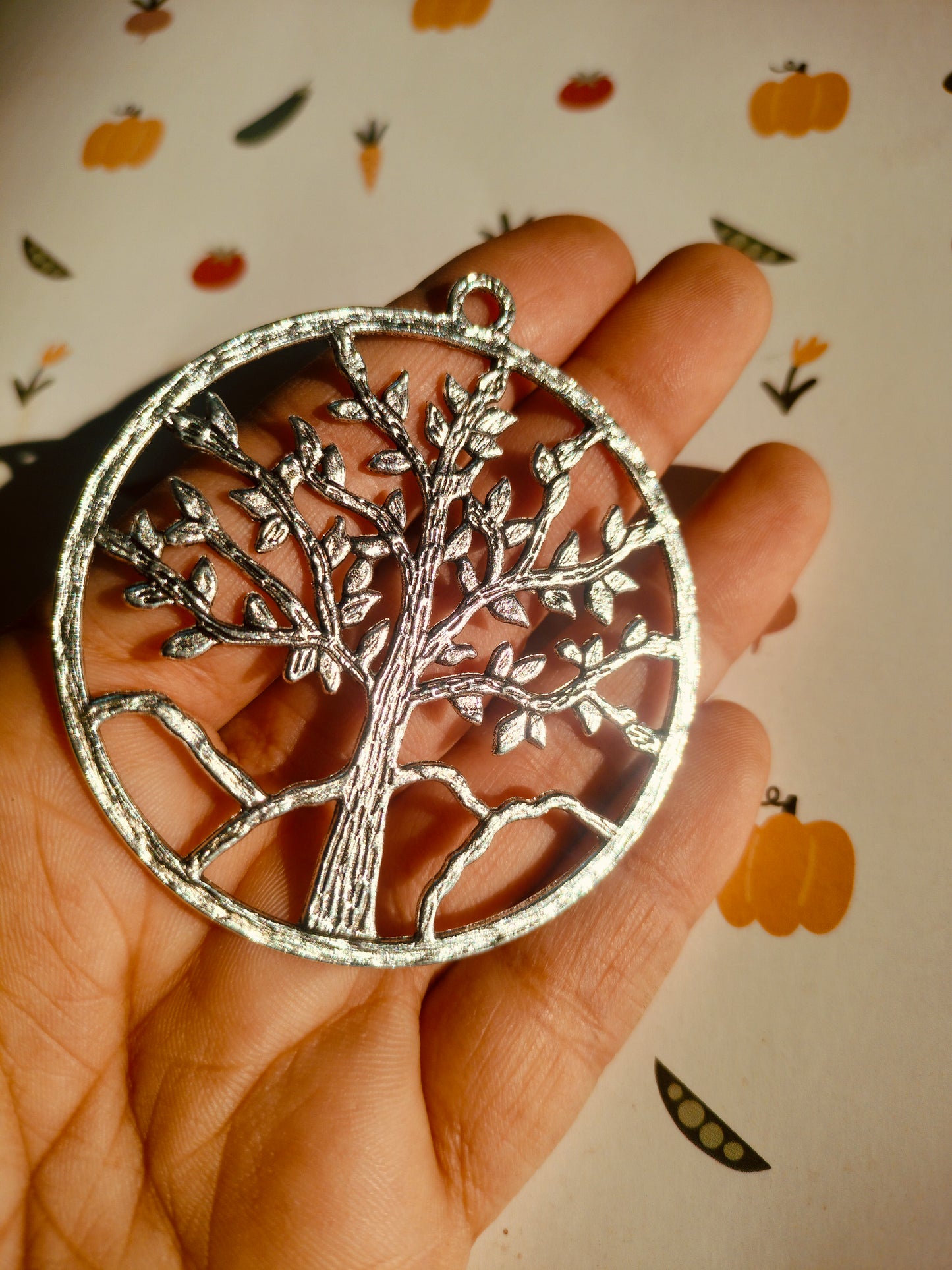 Tree of Life Alloy charm Large Silver|Pendant Charm| Resin Alloy Jewelry Making
