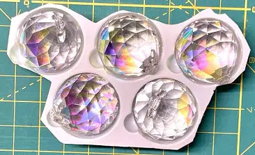 Ball Crystal Drop AB coated 30 mm